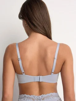 Online Next Blue Pad Non Wire Lace Ultimate Comfort Bra