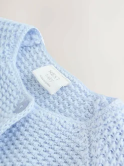 Hot Next Blue Peplum Baby Knitted Cardigan (0mths-2yrs)