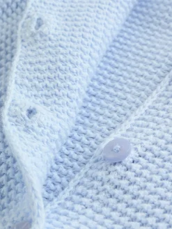 Hot Next Blue Peplum Baby Knitted Cardigan (0mths-2yrs)