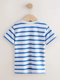 Next Short Sleeve Appliqué T-Shirts 3 Pack (3mths-7yrs)^BOY Tops|Tops