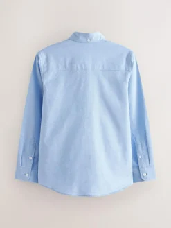 Online Next Blue Plain Single Oxford Shirt (3-16yrs)