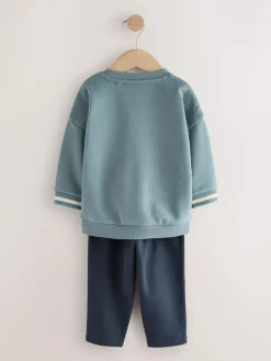 Next Blue Plane Single Sweatshirt and Joggers Set (3mths-7yrs)^BOY Sweatshirts & Hoodies|Sweat Pants