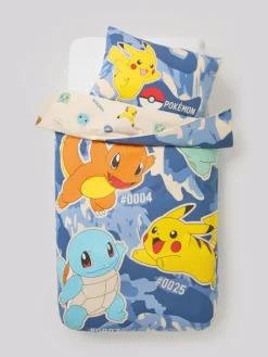 New Next Blue Pokemon Duvet Cover and Pillowcase Set