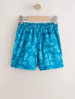 Outlet Next Blue Printed Swim Shorts (3-16yrs)
