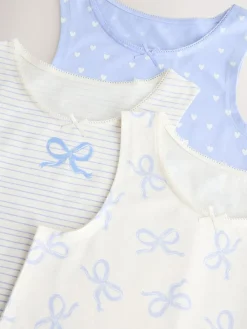 Sale Next Printed Vests 3 Pack (1.5-16yrs) Blue