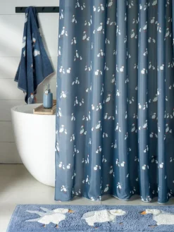 Next Blue Puffin Shower Curtain^ Bathroom Accessories