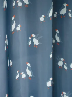 Next Blue Puffin Shower Curtain^ Bathroom Accessories