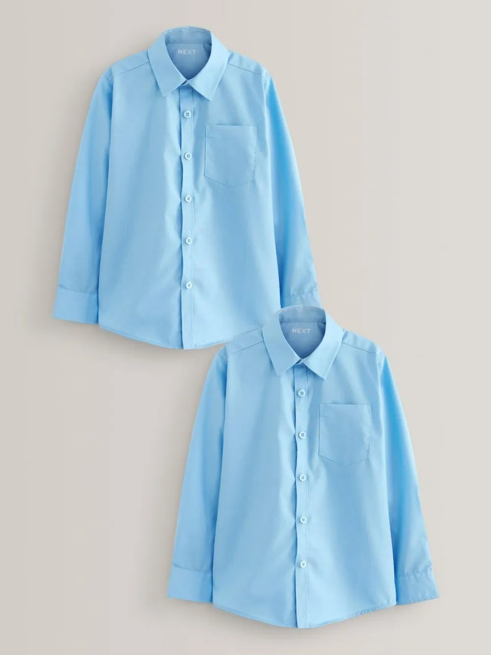 Next Regular Fit 2 Pack Long Sleeve School Shirts (3-17yrs)^BOY Shirts