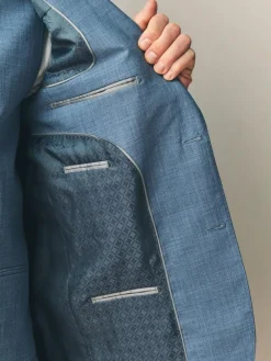 Next Regular Fit Signature Nova Fides 100% Italian Wool Suit Jacket^ Blue Suits