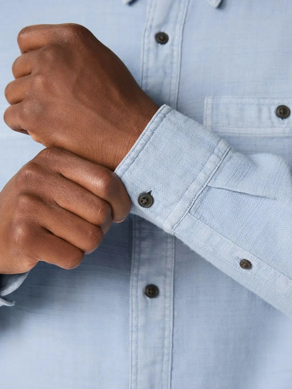 Next Regular Fit Textured Twin Pocket Long Sleeve Shirt^ Shirts