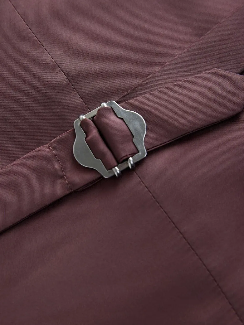 Next Blue Regular Fit Trimmed Textured Suit Waistcoat^ Vests