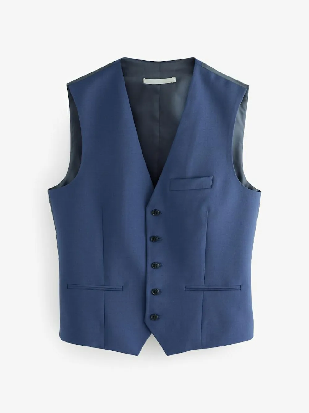 Outlet Next Regular Fit Wool Blend Motionflex Waistcoat Blue
