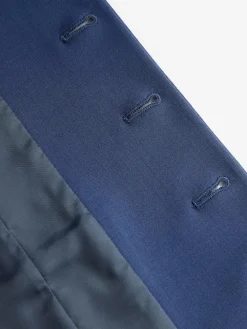 Outlet Next Regular Fit Wool Blend Motionflex Waistcoat Blue