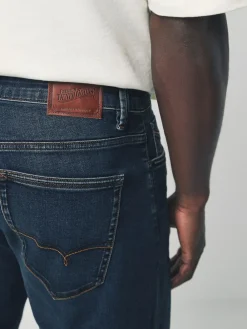 New Next Blue Regular Tapered Fit Motionflex Jeans