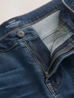 New Next Blue Regular Tapered Fit Motionflex Jeans
