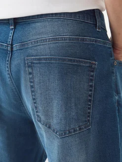 New Next Blue Regular Tapered Fit Classic Stretch Jeans