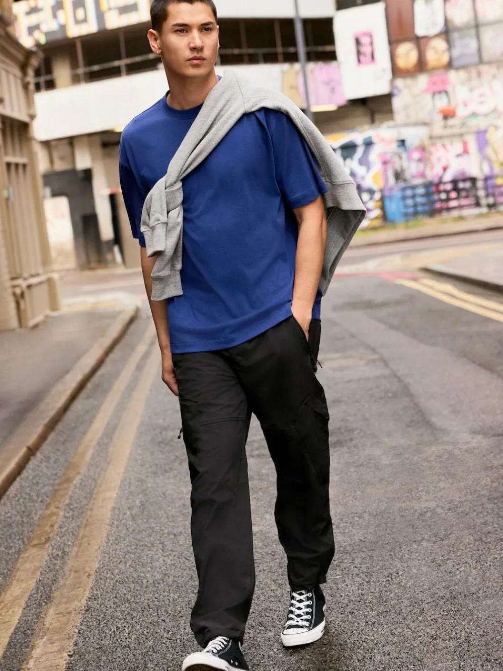 Next Blue Relaxed Fit Heavyweight T-Shirt^ Tops & T-Shirts
