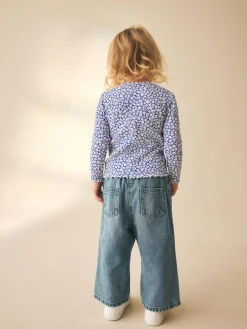 Sale Next Blue Rib Long Sleeve Top (3mths-7yrs)