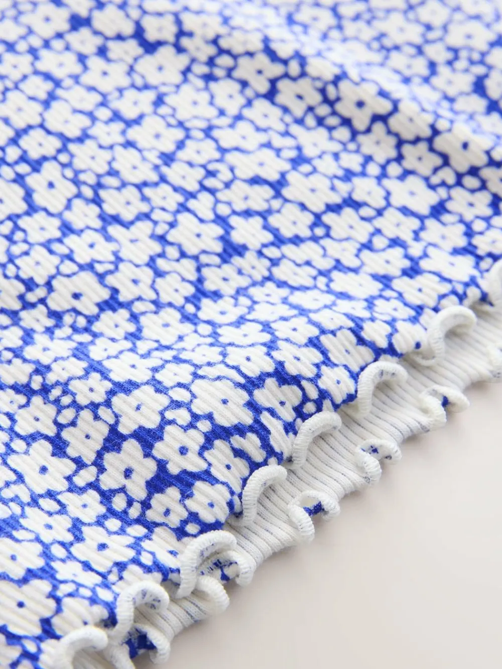 Sale Next Blue Rib Long Sleeve Top (3mths-7yrs)