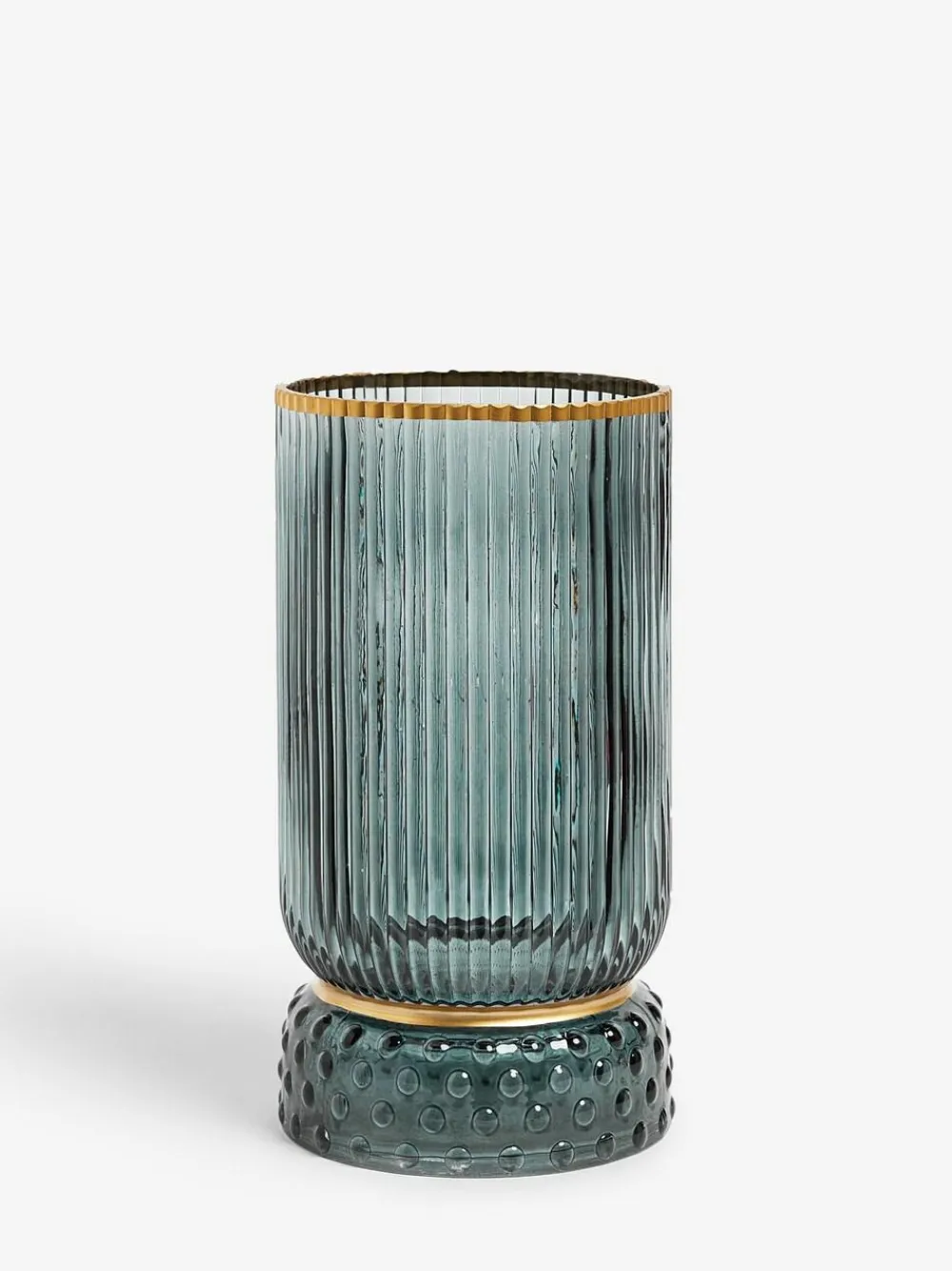 Next Ribbed Glass Hurricane Candle Holder Medium^ Candle Holders & Lanterns