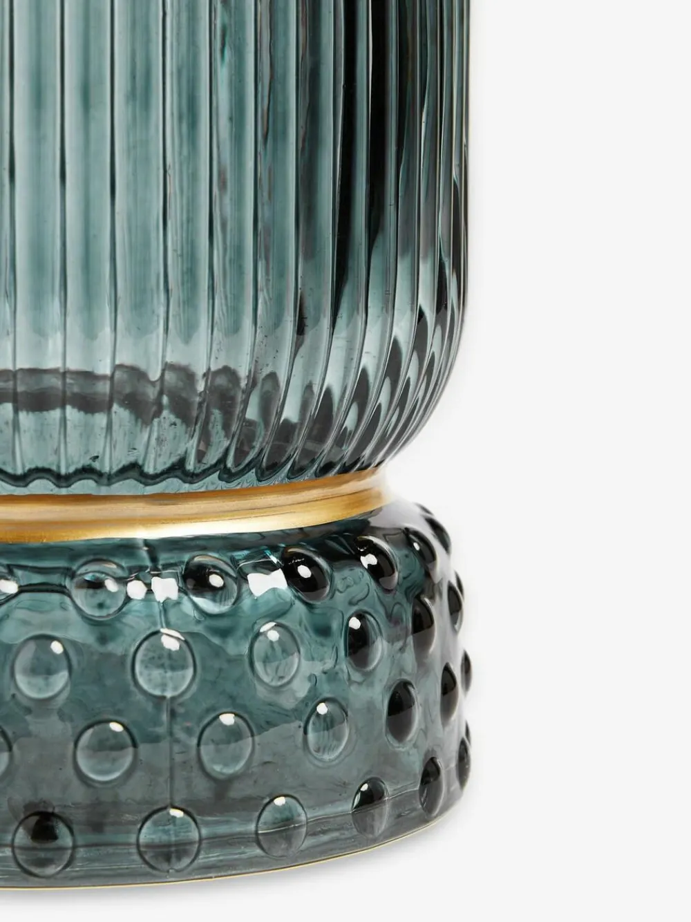 Next Ribbed Glass Hurricane Candle Holder Medium^ Candle Holders & Lanterns