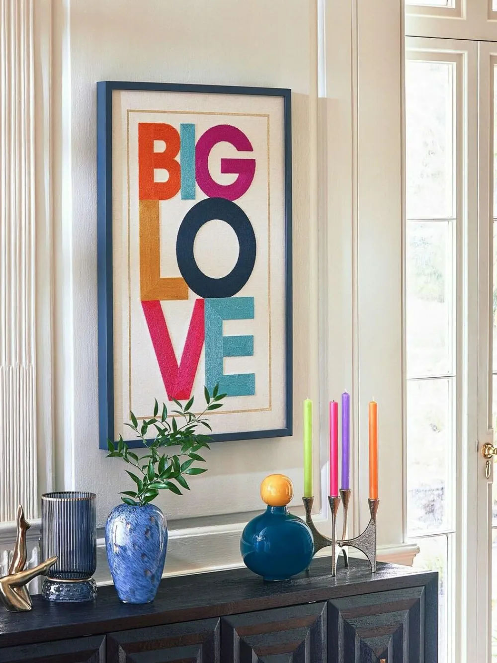 Next Ribbed Glass Hurricane Candle Holder Medium^ Candle Holders & Lanterns