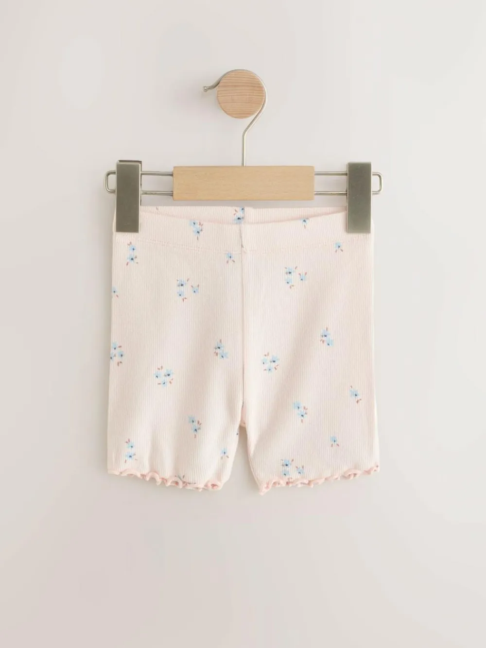 Best Next Blue Ribbed Shorts 5 Pack (3mths-7yrs)