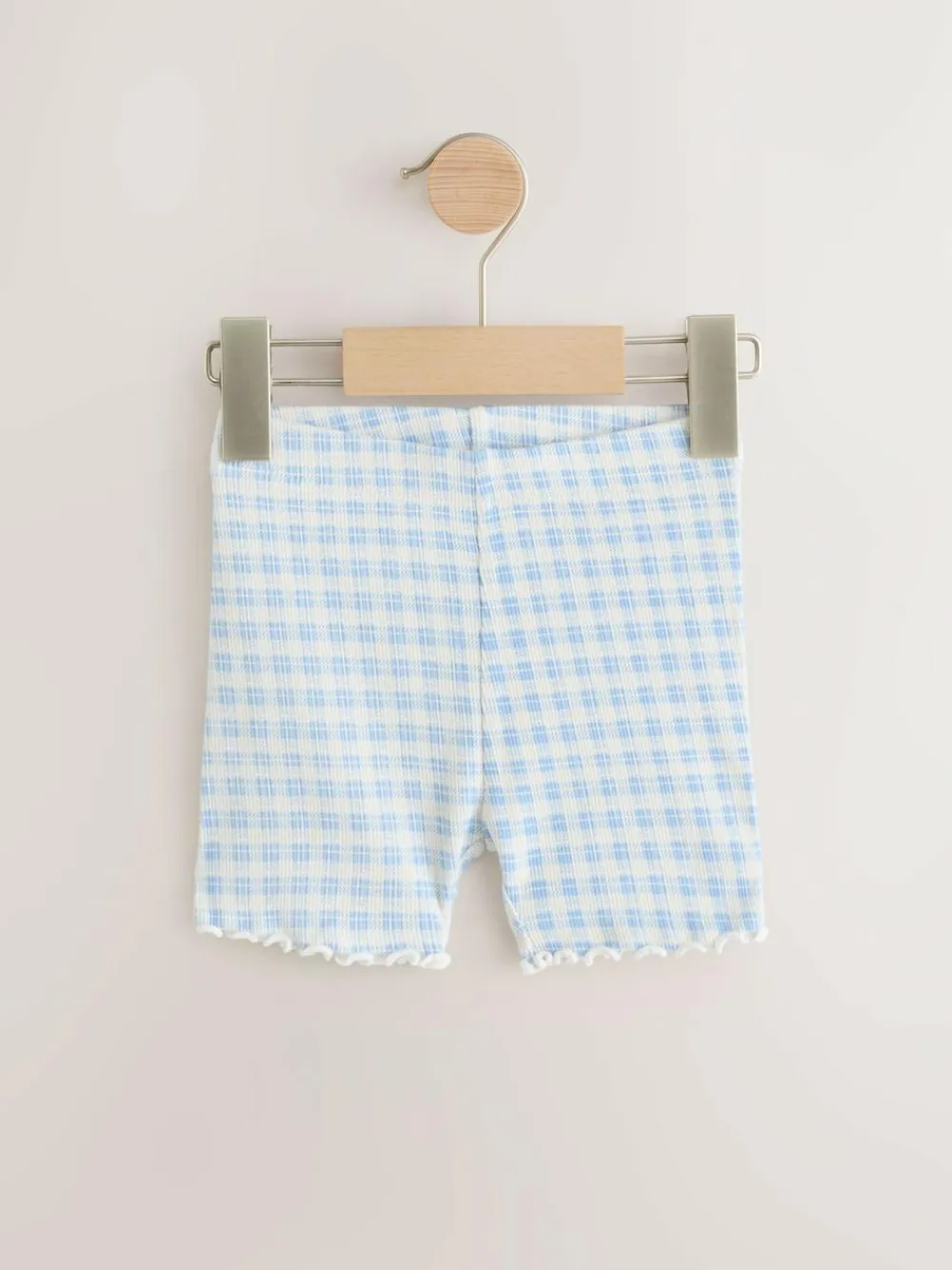 Best Next Blue Ribbed Shorts 5 Pack (3mths-7yrs)