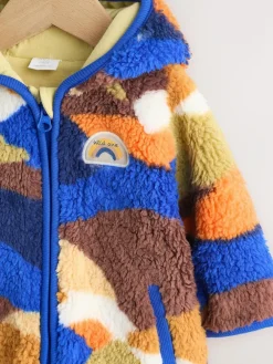 Clearance Next Blue Scene Hooded Baby Fleece Jacket (0mths-2yrs)