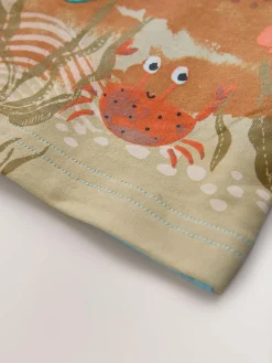 Next Short Sleeve 3D Padded T-Shirt (3mths-7yrs) Blue Sea Animal