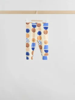 Next Blue Shapes Tops and Leggings 6 Piece Baby Set (0mths-3yrs)^BOY Baby Winter Clothing|Tops
