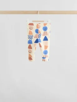 Next Blue Shapes Tops and Leggings 6 Piece Baby Set (0mths-3yrs)^BOY Baby Winter Clothing|Tops