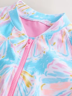 Online Next Short Sleeved Sunsafe Swimsuit (3mths-16yrs) Blue Shell