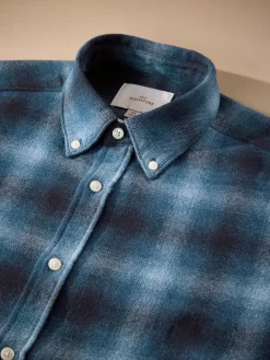Outlet Next Blue Signature Long Sleeve Check Shirt