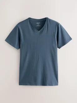 Next Slim Fit 100% Cotton V-Neck Layering T-Shirts 5 Pack^ Tops & T-Shirts