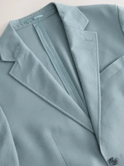 Next Slim Fit Cotton TENCEL™ Suit Jacket^ Blue Suits