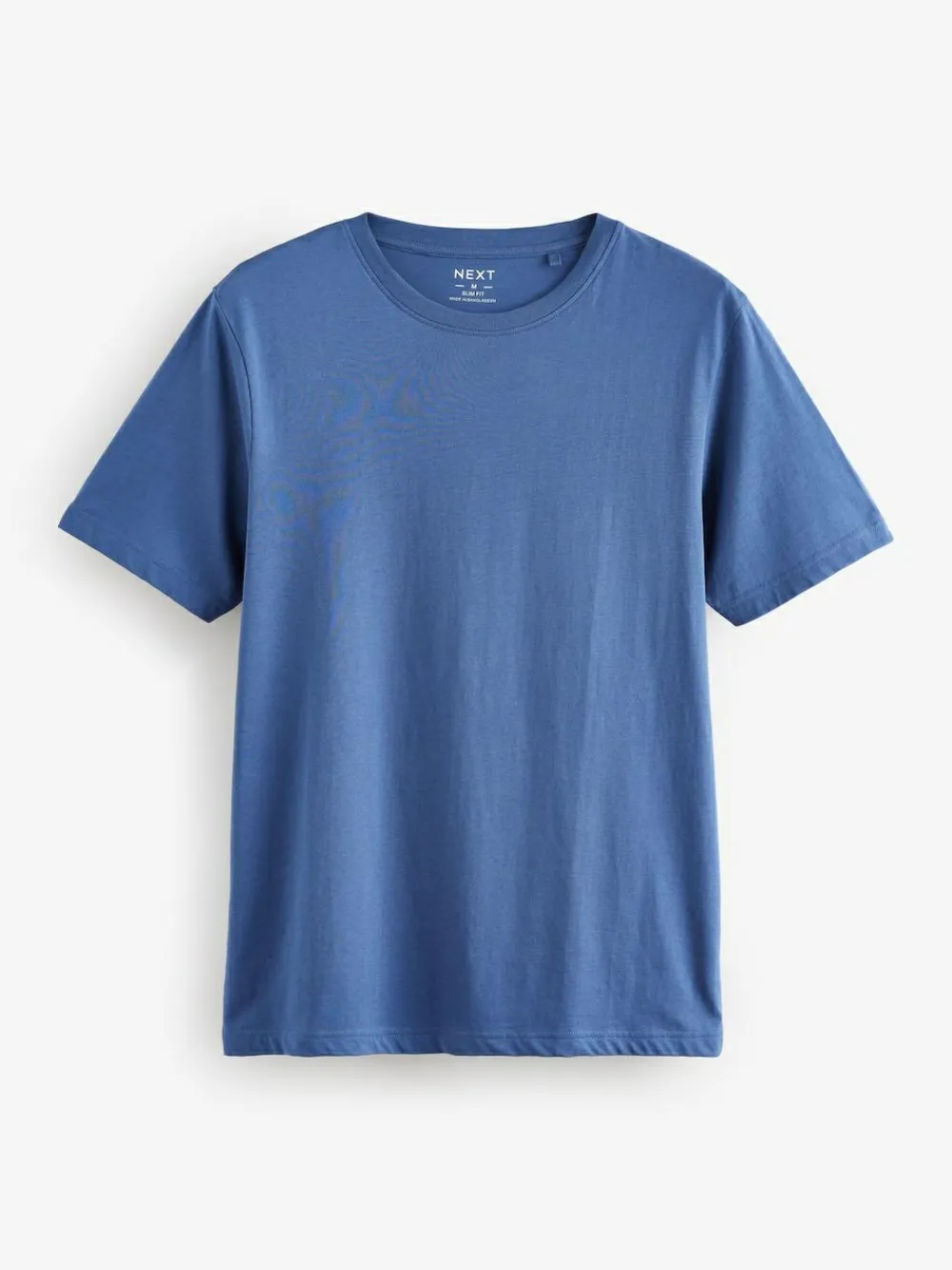 Outlet Next Blue Slim Fit Essential Crew Neck Cotton T-Shirt