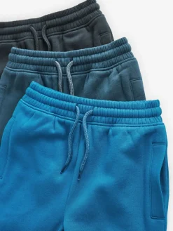 Online Next Slim Fit Joggers 3 Pack (3-16yrs) Blue