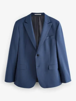 Next Slim Fit Wool Blend Motionflex Suit Jacket^ Blue Suits