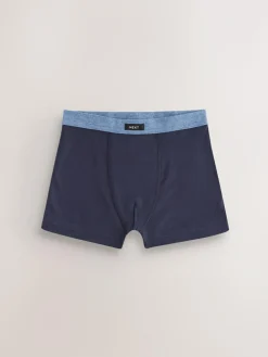 Online Next Soft Waistband Trunks 5 Pack (1.5-16yrs) Blue