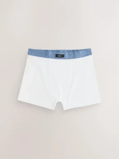 Online Next Soft Waistband Trunks 5 Pack (1.5-16yrs) Blue