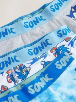 Next Blue Sonic Boxers 3 Pack (2-14yrs)^BOY Underwear