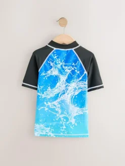 Next Blue Sonic Rash Vest (3-16yrs)^BOY Swimwear