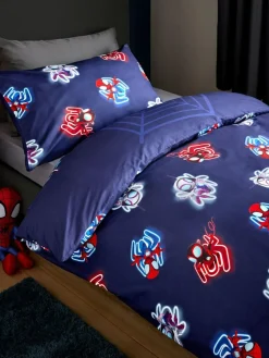 Discount Next Blue Spidey and Friends Duvet Cover and Pillowcase Set