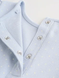 New Next Baby Long Sleeve Frill Top And Leggings Set (0mths-2yrs) Blue Spot