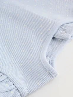 New Next Baby Long Sleeve Frill Top And Leggings Set (0mths-2yrs) Blue Spot