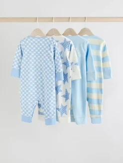 Next Blue Star Baby Footless Sleepsuits 4 Pack (0mths-3yrs)^BOY Nightwear|Nightwear