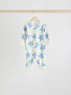 Next Blue Star Baby Footless Sleepsuits 4 Pack (0mths-3yrs)^BOY Nightwear|Nightwear