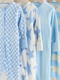 Next Blue Star Baby Footless Sleepsuits 4 Pack (0mths-3yrs)^BOY Nightwear|Nightwear