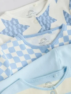 Next Blue Star Baby Footless Sleepsuits 4 Pack (0mths-3yrs)^BOY Nightwear|Nightwear